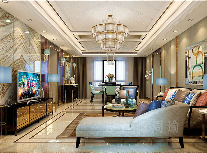 丝袜色色世纪江尚三室两厅168平装修设计效果欣赏